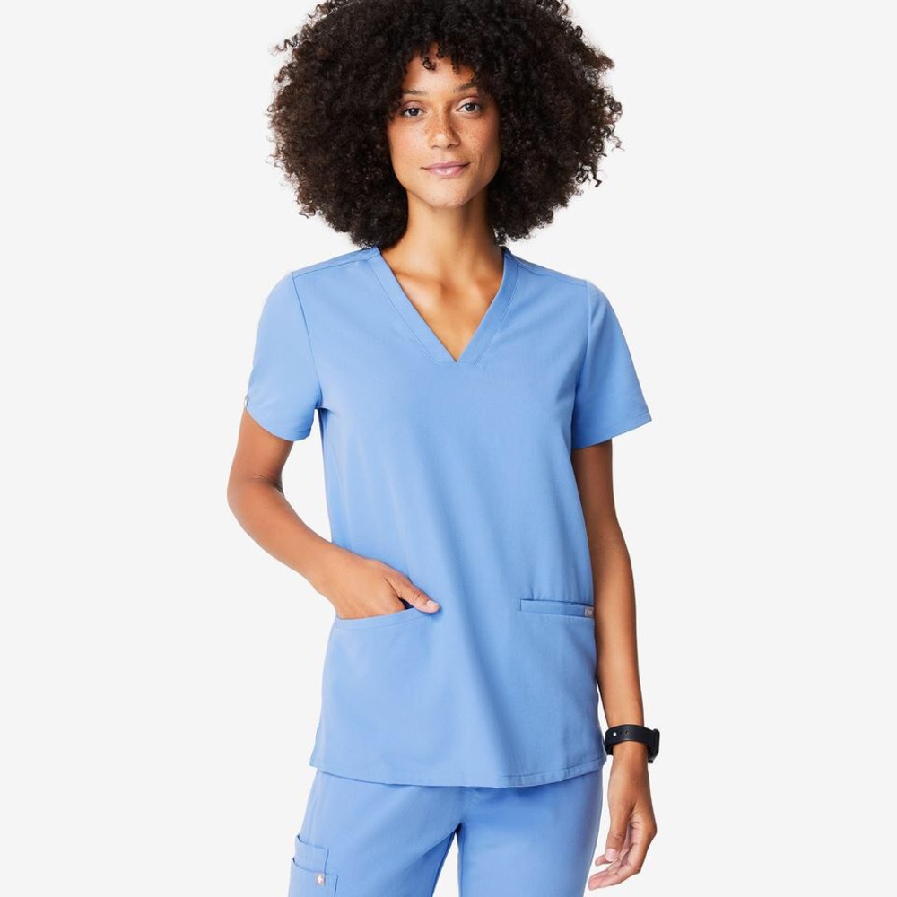 Figs Ceil Blue - 3 pocket scrubs